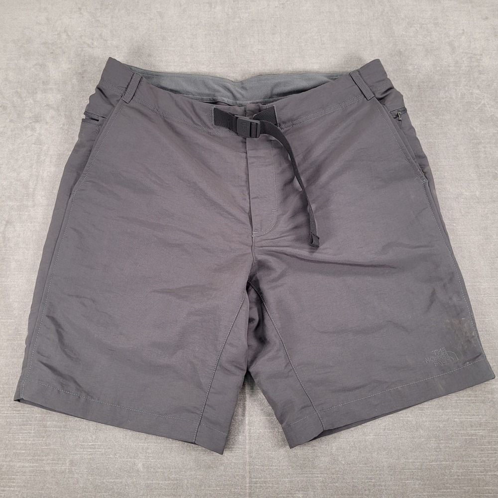 The North Face‎ Hybrid Hiking Shorts Quick Dry Activewear Belted Gray